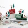 Christmas Wrought Iron Decoration Cottage Mailbox Hanging Decoration Window Display Pendant Home Decoration
