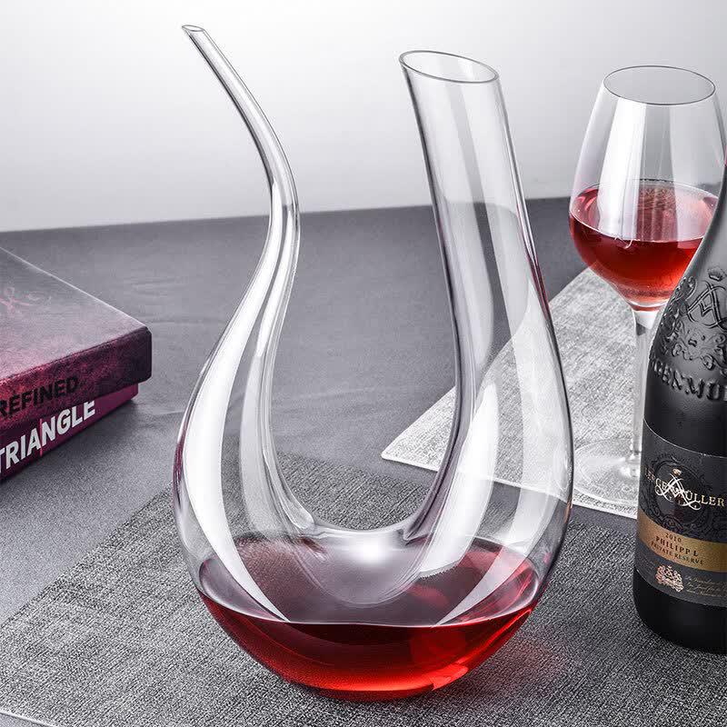CLITON U-shaped Crystal Glass Red Wine Decanter