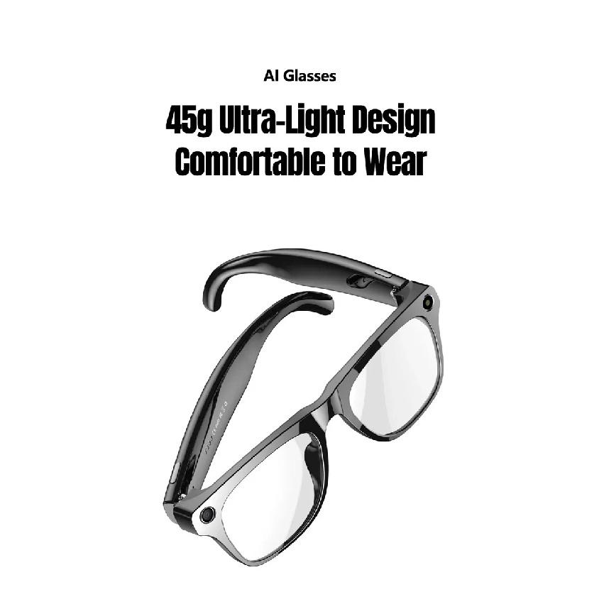 6K HD AI Camera Glasses 800MP Photochromic Multifunctional Smart Glasses Bluetooth Calling Photo Video ChatGPT Music Translation