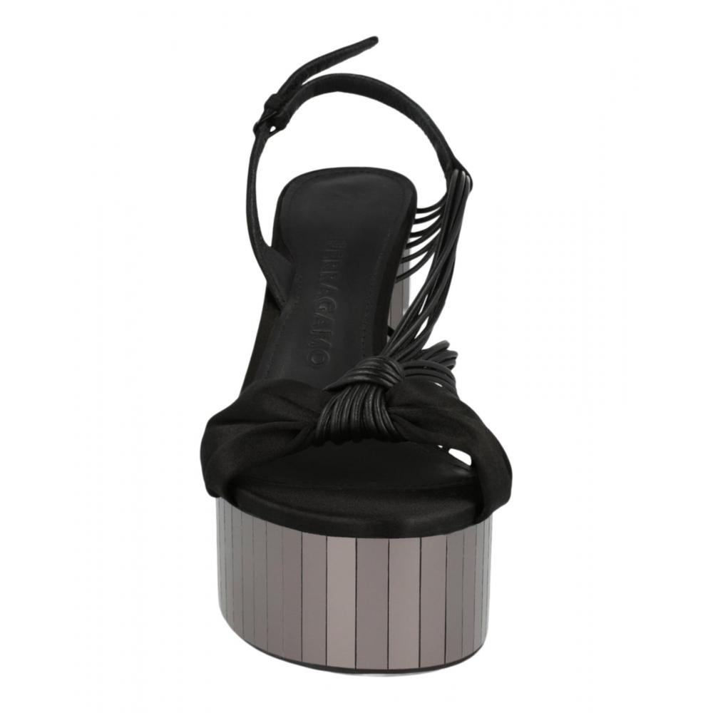 Salvatore Ferragamo Sabrina Spiegelfach Plateau-Absätze Schwarz