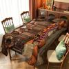 Herbstkürbis Ahornblätter Rechteckiger Tischdecke für Tischdekoration Herbst Thanksgiving Ernte Tischdecke Küchenparty Dekoration