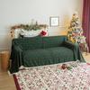 New Christmas Plaid Sofa Throw - Retro Non-Slip Couch Cover, Multi-Purpose Blanket for Home & Vacation Rentals Festive Sofa Cover