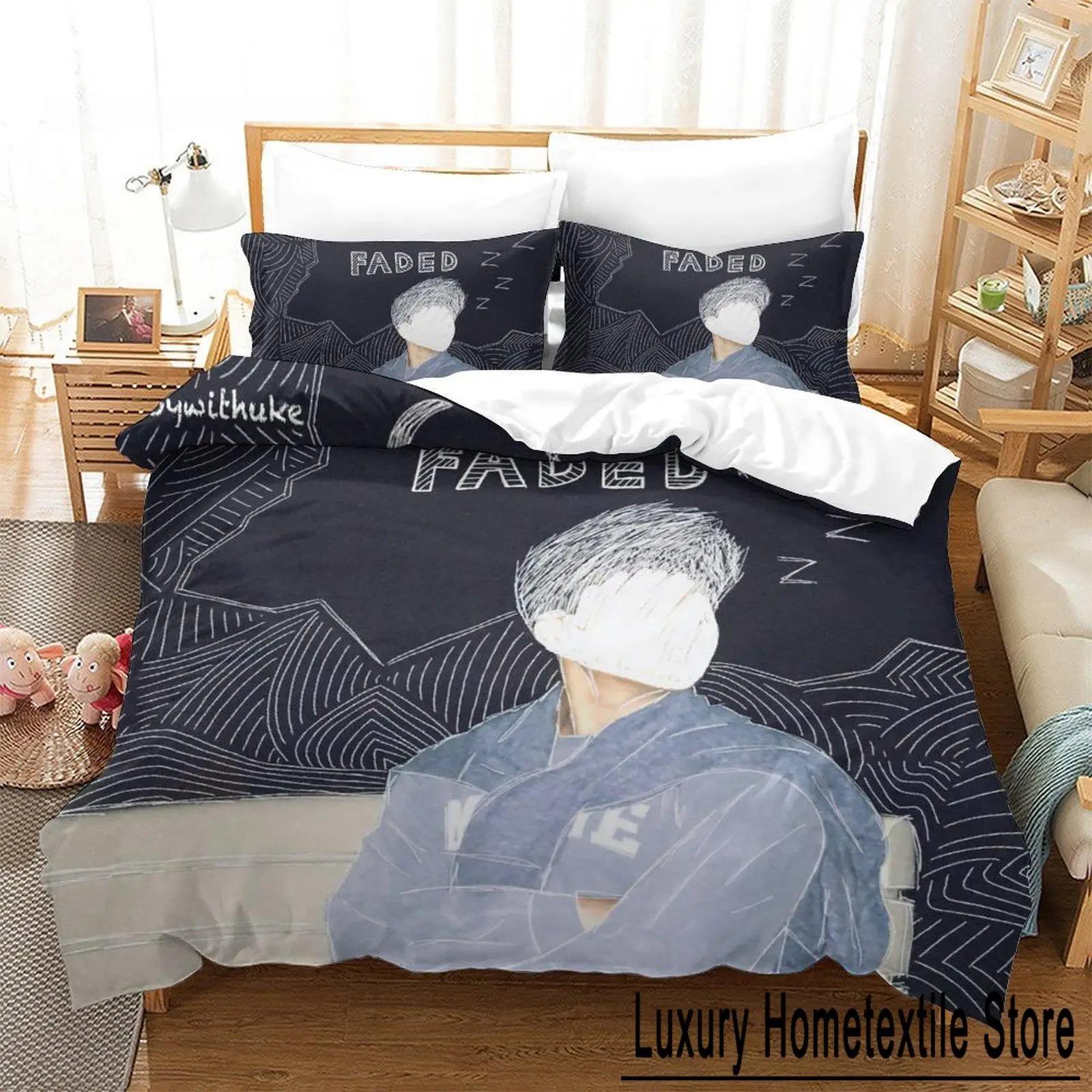 

Boywithuke Bedding Set Single Twin Full Queen King Size Bed Set Aldult Kid Bedroom Duvet cover Sets 3D Print Anime Bed Sheet Set Tool 70x133cm 2pcs