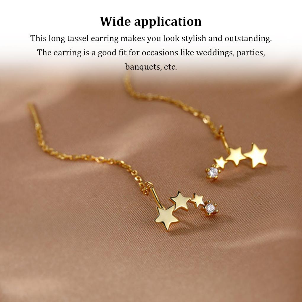 1 Pair Earrings Wedding Ceremony Party Banquet Traveling Rhinestone Drop Earring Ladies Jewelry Decoration Gift
