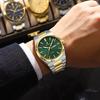 POEDAGAR Luxe Herenhorloge Datum Week Waterdicht Lichtgevend Roestvrij Staal Horloge voor Man Casual Kwarts Horloges Mannelijk Sport+Doos