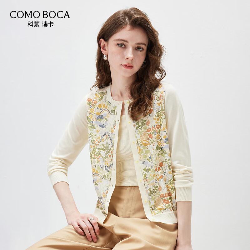 Comon Boka 2026 S/S Fairy Tale Print Silk Blend Long Sleeve Knit Cardigan 3XL