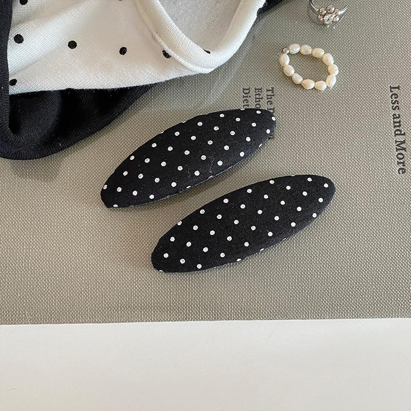 New Fabric Hair Accessories for Bangs BB Side Hair Clips Lovely Hairpin Headwear 2Pcs School Girls Cute Polka Dot Hair Clip