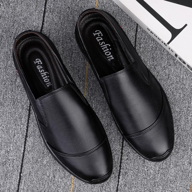 Man Casual Boat Shoes Slip On 2024 Summer Mens Loafers Genuine Leather Flats Leisure Moccasins Brand Comfort Driving Shoes Men