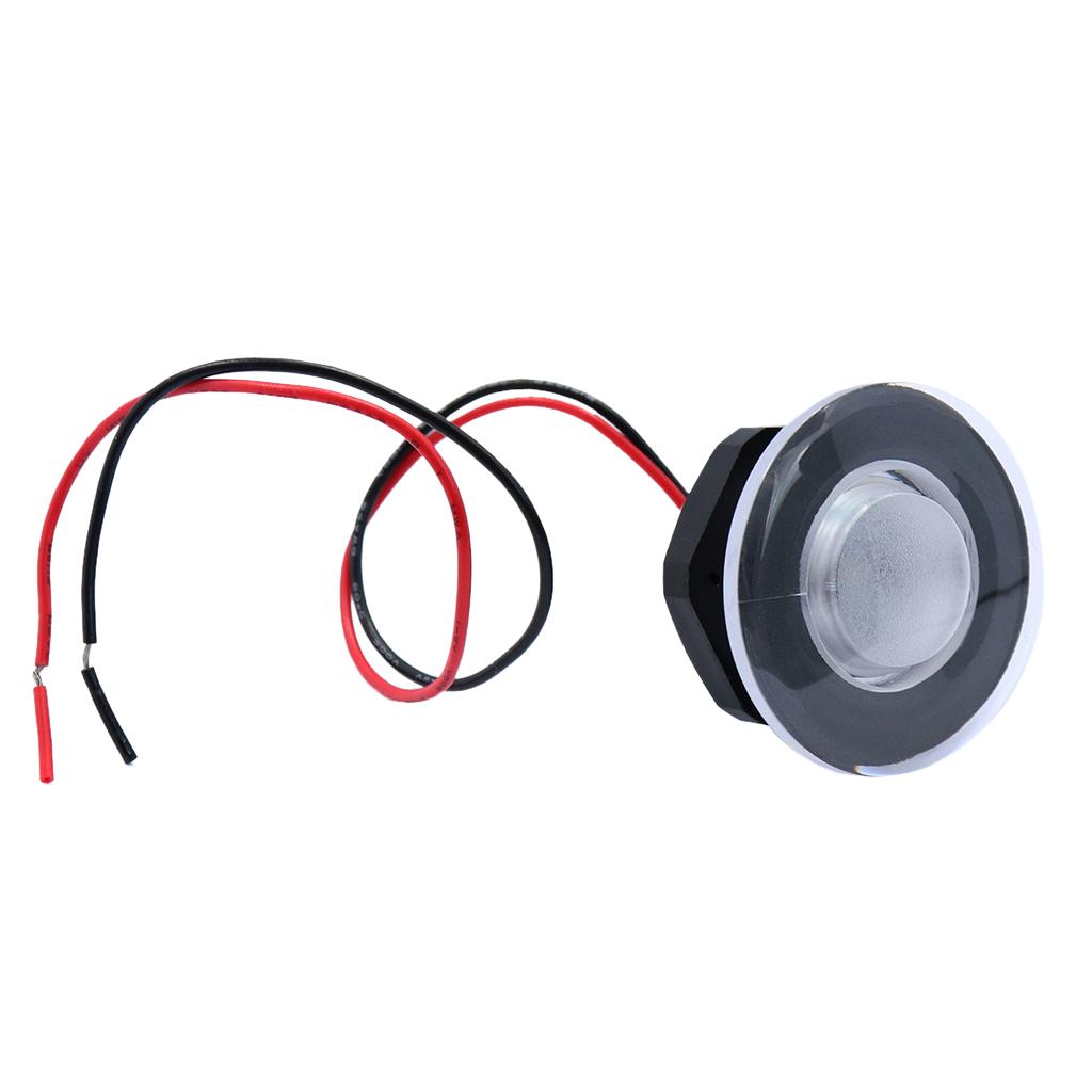 DC 12V Waterproof Marine Boat Transom LED Stern Light Round Stainless Steel Cold White LED Tail Lamp Yacht Accessories