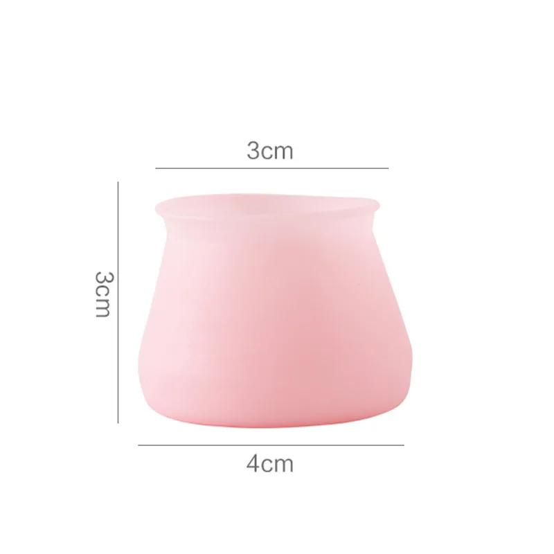 10 Stück Silikon Stuhlbeinkappen Runde Abdeckung Möbel Tischbein Schutz Geräuschreduzierung Rutschfest Bodenschutz Stuhlfußpolster