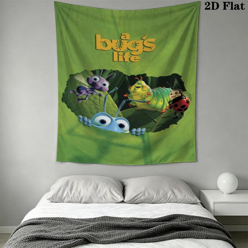 A Bug's Life Wall Tapestry Aesthetic Wall Hanging Printed Fabric Blanket Decorative Tapestries for Bedroom Living Room Home Decor