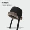 Imitation Rabbit Fur Big Head Circumference Bucket Hat Autumn and Winter Plush Versatile Show Small Face Warm Thickened Fashion Basin Hat