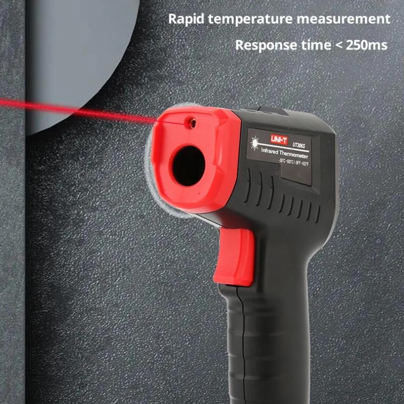 Portable Infrared Thermometer UT306S UT306C Non-contact Laser Digital Temperature Meter Temperature Gun Tester -50-500°C Rapid Temperature Measurement