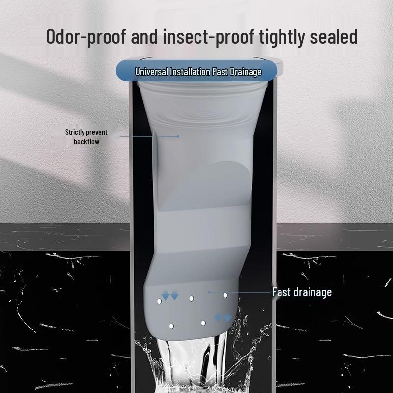 Odor-Proof Kitchen Drain Seal Ring with Clog Prevention