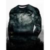3D Printed Halloween Theme Long Sleeve T-shirts Men's Fashion Tops Casual Party Clothing