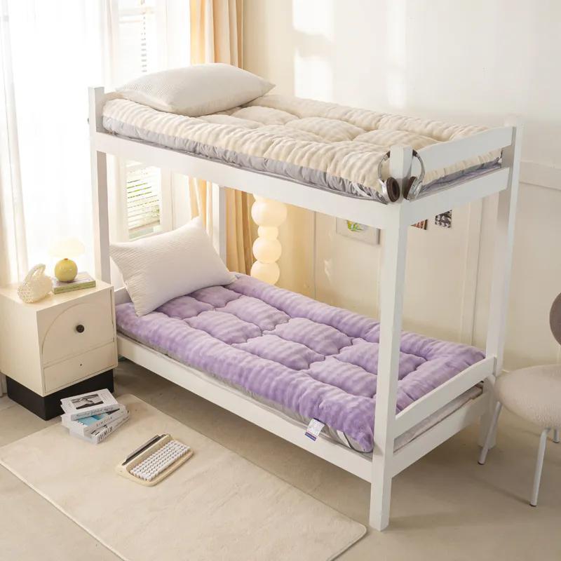 WTEMPO Winter Thickened Plush Bedroom Bed Sheet Tatami Plush Pads Foldable High Quality Soft Mattress School Dormitory Mattress