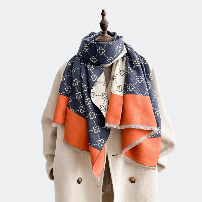 Scarf women's winter versatile high-end imitation cashmere office air conditioner shawl with thickened warm scarf