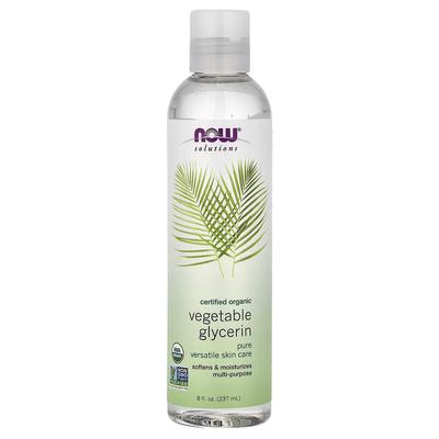 Solutions, Organic Vegetable Glycerine, 8 Fl Oz (237 Ml)
