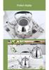 Large Capacity Stainless Steel Teapot with Handle and Filter for Hotel and Restaurant Use