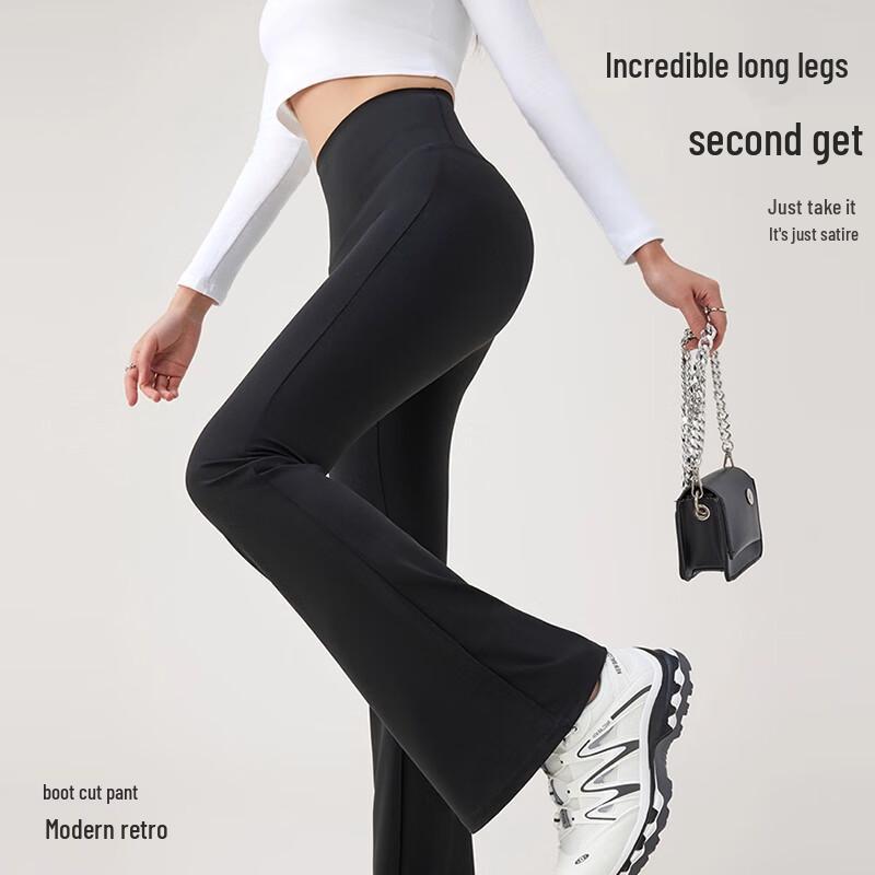 Mao Ren Women's High-Waist Bootcut Shaping Leggings