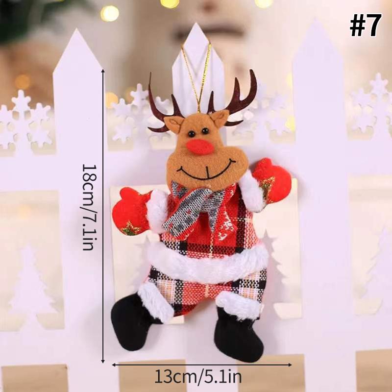 Christmas Tree Hanging Decor Pendant Santa Claus Snowman Beer Dancing Doll Christmas Ornament Navidad Xmas Decor New Year Gift