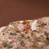 Exquisite Geometric Ring, Light Luxury Simple and Colorful Zircon Ring, Fashionable and Elegant Jewelry.