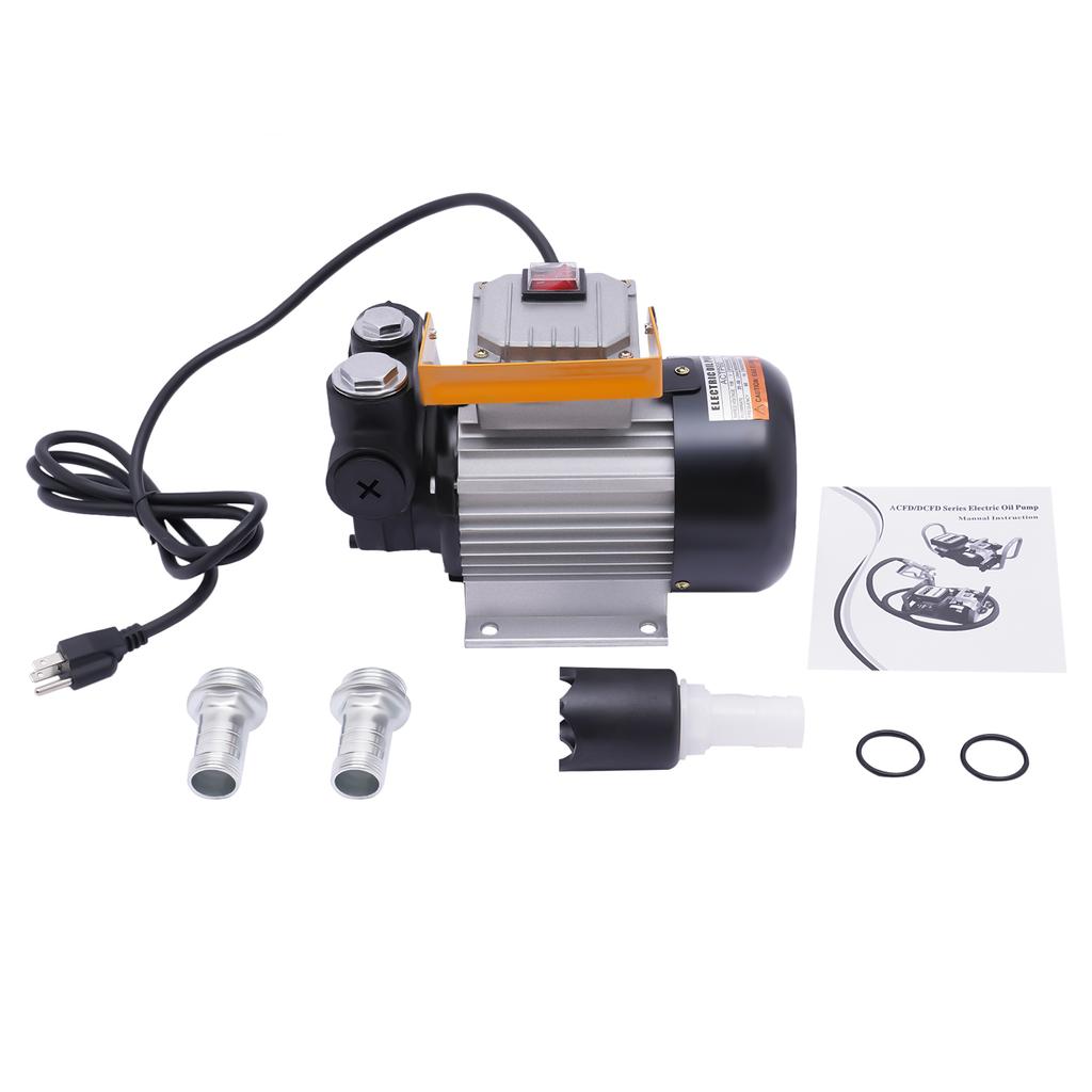 110V AC 16GPM 60L/min Oil Transfer Pump, Electric Self-priming Oil Pump, Fluid Extractor Pump for Diesel, Kerosene, Biodiesel