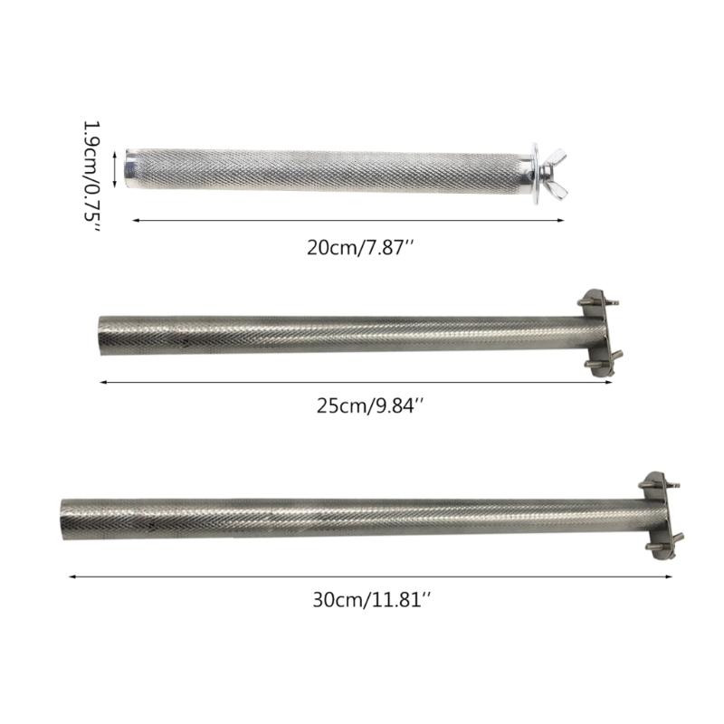 Parrot Perch Bird Stainless Steel Stand Grinding Claw Bar Easy to Install X3UC