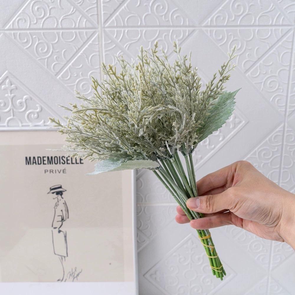 2 PCS Artificial Branches Faux Greenery Stems Plastic Sprigs Fake Foliage Picks for Christmas DIY Crafts Wreath Making Supplies Home Decorations