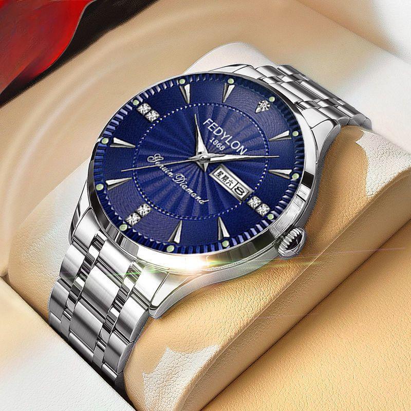 Ceas de mână pentru bărbați Ceas complet automat non-mecanic Ceas cu cuarț pentru studenți Ceas celebru Ceas cu curea rezistent la apă Model pentru bărbați