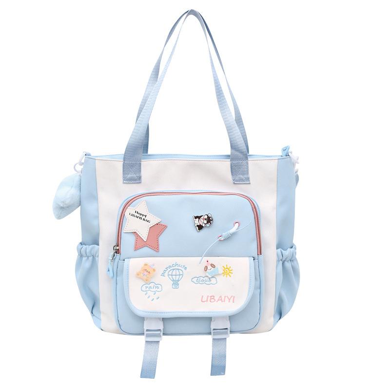 Schoolbag Junior High School Girls' Large Capacity and High Value Ins Wind Niche Backpack Two Piece Tutorial Bag Light Backpack