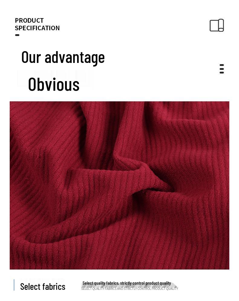 Superelastischer 6-Rippen-Kord, Hochelastisches Polyester-Imitations-Baumwollgewebe für Hosen, Taschen, Oberbekleidung, Hüte und Schuhe.