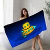 G-Geometry-Dash Hyper-Rhythmic-Neon Beach Towel Colorful Bath Towels for Girl Quick Dry Custom Sand Free Beach Yoga Spa Gym Pool