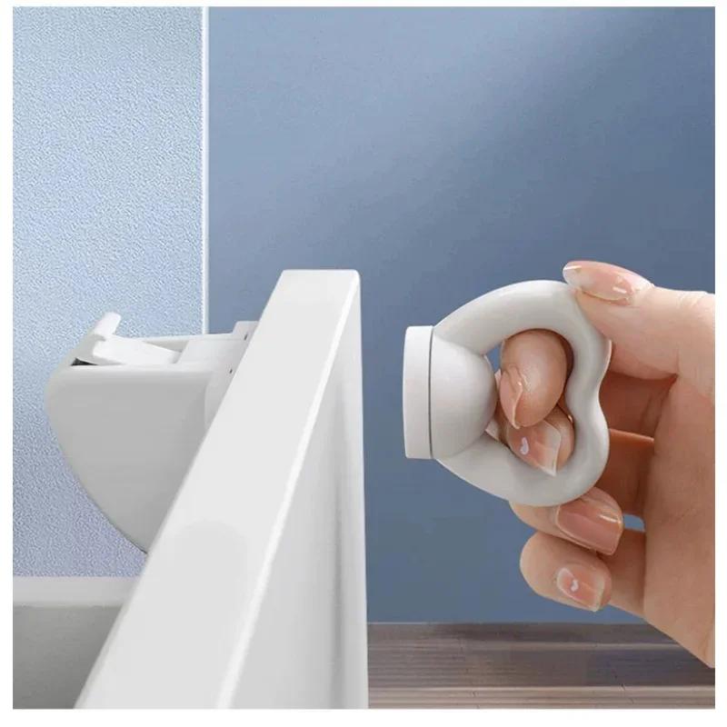Baby Child Safety Invisible Magnetic Lock - Anti-Opening Cabinet Buckle for Furniture Door Closer Fittings Tool