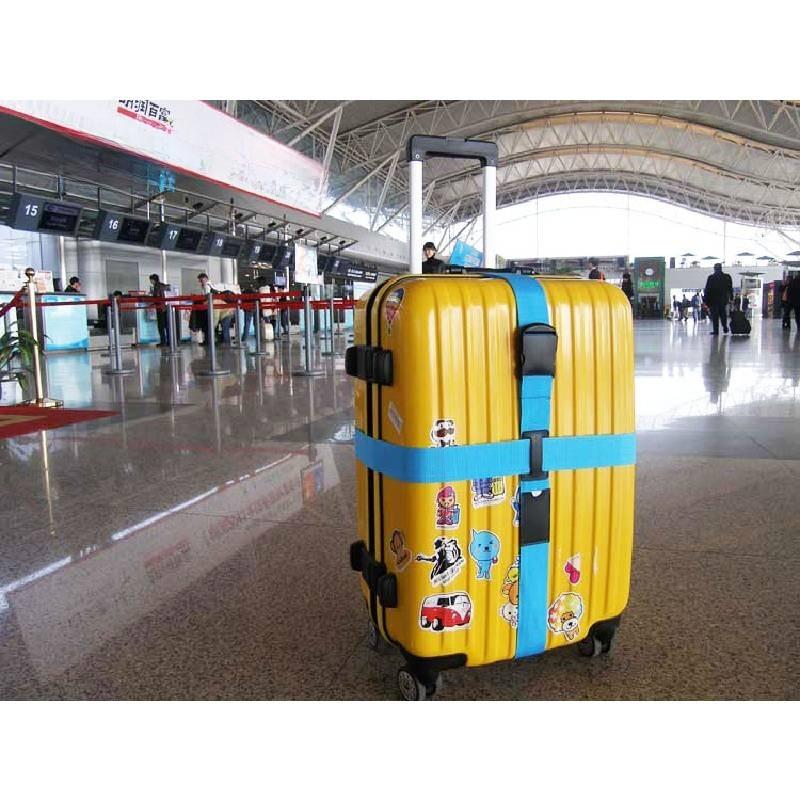 Pp Material Luggage Binding Straps With Antishock Design For Travel And Baggage Security