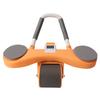 Ab Exercise Roller Automatic Springback Anti Slip Dual Wheel Detachable Abdominal Wheel with Knee Mat for Home Gym