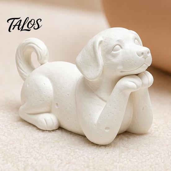 3D Printed Dog Figurine, Cute Puppy Figures, Small Animal Figurines, Realistic Detailed Puppy Statue for Dog Lovers