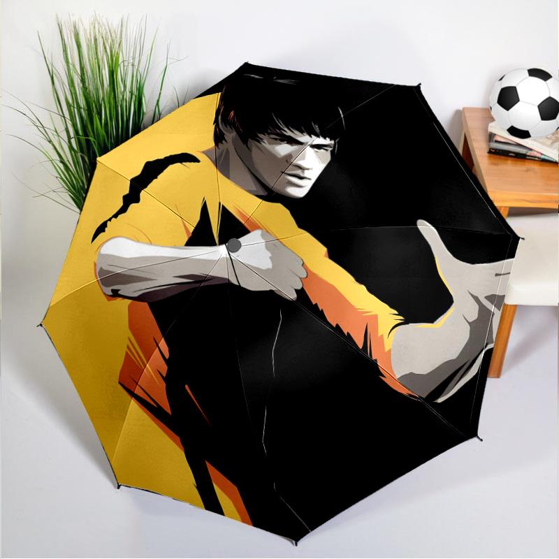 Dynamic Bruce-Lee Pose Umbrella 8-Frame for Travel, Camping, Casual Lightweight Portable Umbrella, Essential for Every Family Holidays Gift