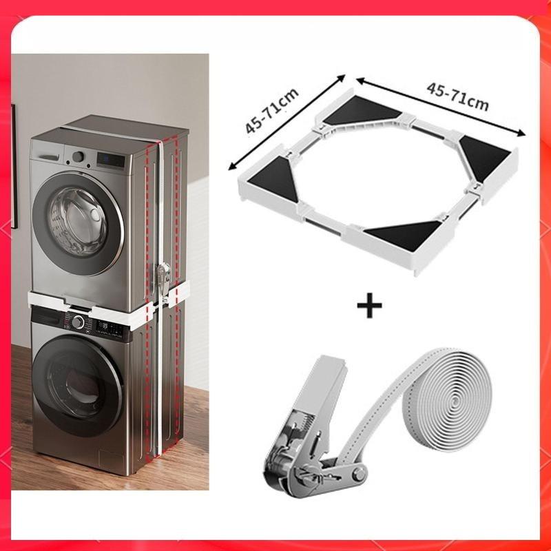 45cm-71cm Washer Dryer Stacking Kit Adjustable Range Non Slip Stable Stand  Multipurpose Universal Stacking Rack