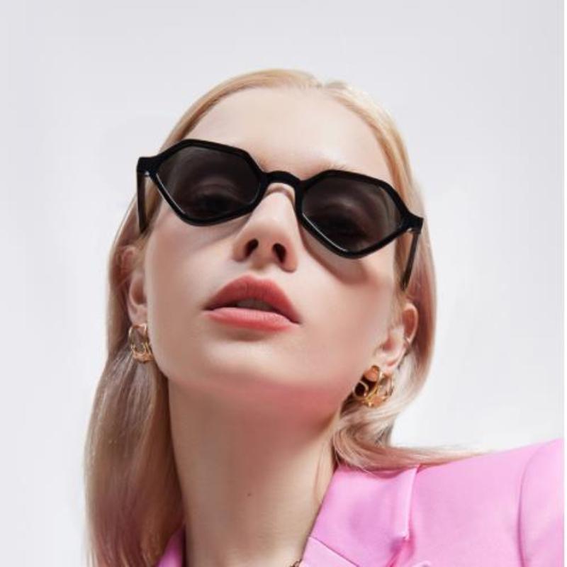 Irregular Polygon PC Multi Colorful Frame and Lenses Optional Outdoor Sunshade with UV 4 Protection Function Sunglasses