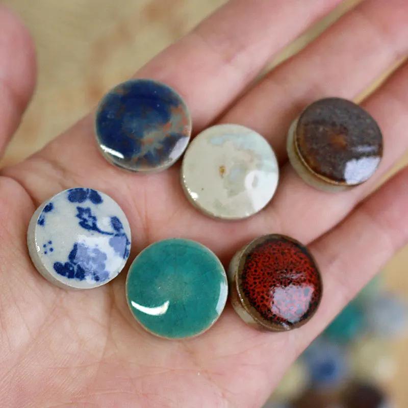 100g DIY Ceramic Mosaic Fragments Shaped Irregular Free Stone Porcelain Pieces Handmade Material Collage Small Tiles cerh1