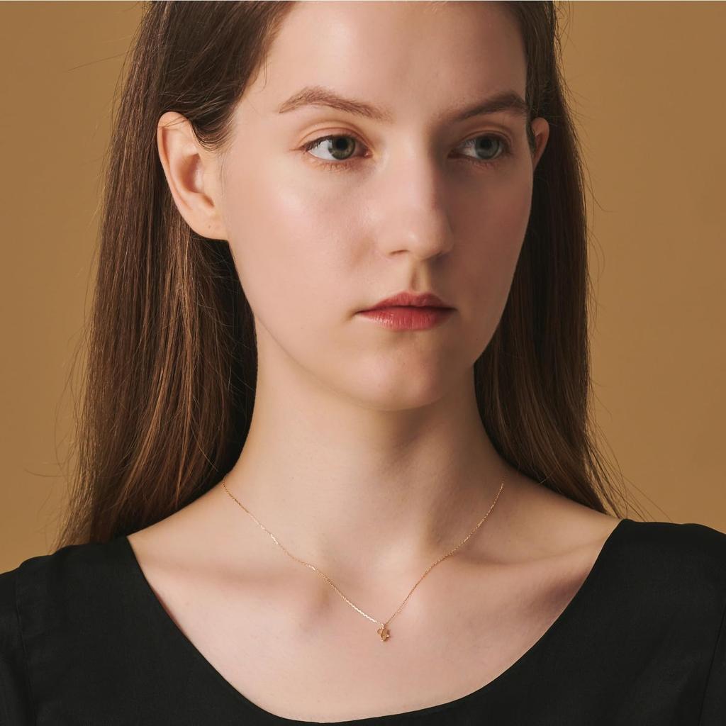 Initial Diamond Necklace [Agate] <WEB Exclusive> Y/K10