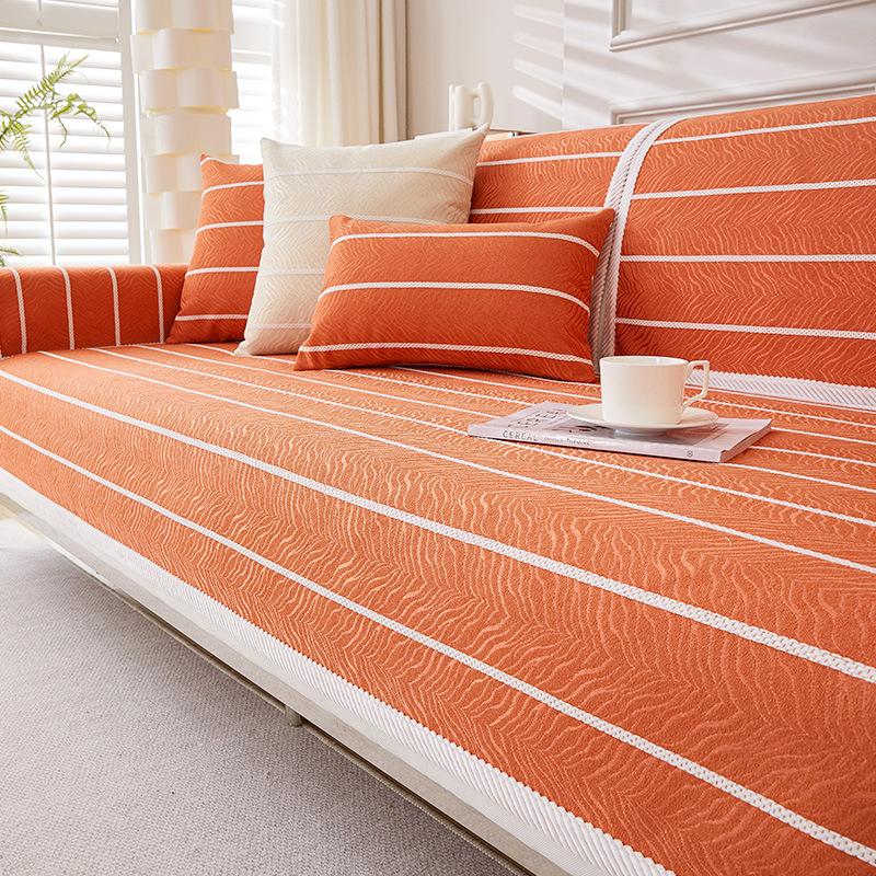 Simple and Modern Fabric Craft Non-Slip Sofa Cushion Four Seasons Universal Sofa Cover Cover Towel Living Room Sofa Cover Cloth