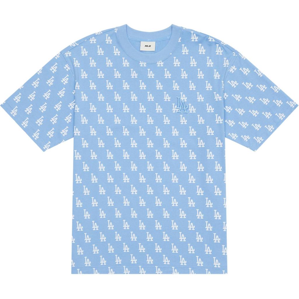 New MLB SS24 T Shirt Unisex Sky Blue 3ATSM1143-07SBS