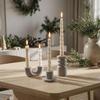 Portacandele in Cemento, Moderno Supporto Decorativo per Candeliere, Portacandele Conico Nordico per Centrotavola Matrimonio Festa, Scrivania da Pranzo, Mensola