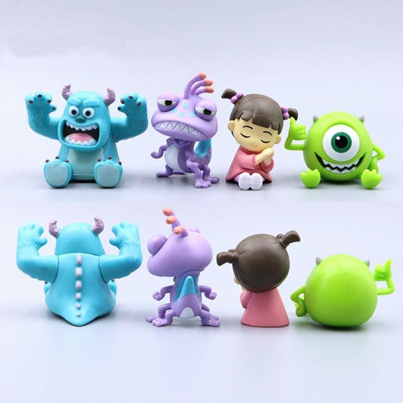 4 Pezzi Mostri dell'Università Toy Story Inc Figure Alieni Action Figure Anime Michael Wozosky Randall Boggs Modello Versione Q Giocattoli
