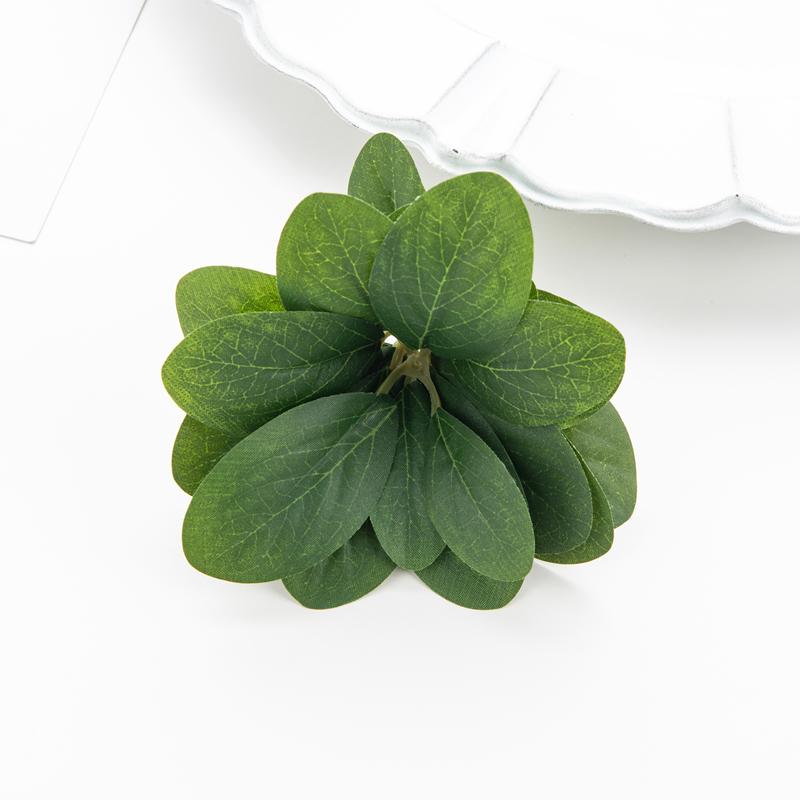 Artificial Plants Cheap DIY Needlework Cake Wedding Bouquet Wreath Festival Decoration for Home Scrapbook Fake Rose Leaf  props