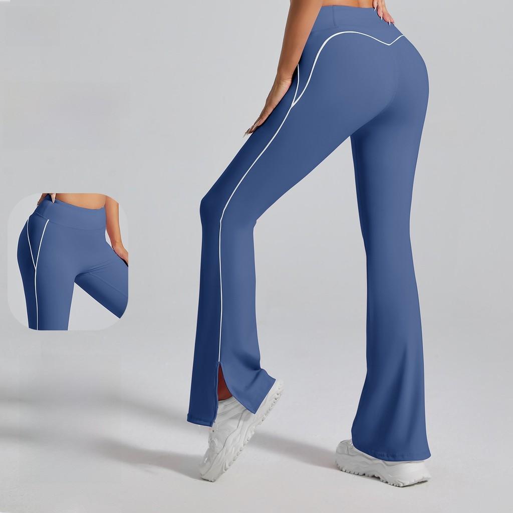 Leggings da Yoga con Controllo Pancia e Design a Zampa d'Elefante per Fitness e Danza da Donna