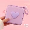 Charger lid storage bag, cute 3D heart-shaped wave design charger protector travel storage box, headphone cable protector cable