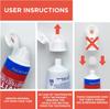1000Pcs Cherry SqueezMe Self-Closing Toothpaste Caps, Silicone Lid for Kids & Adults, No Mess Toothpaste Dispenser